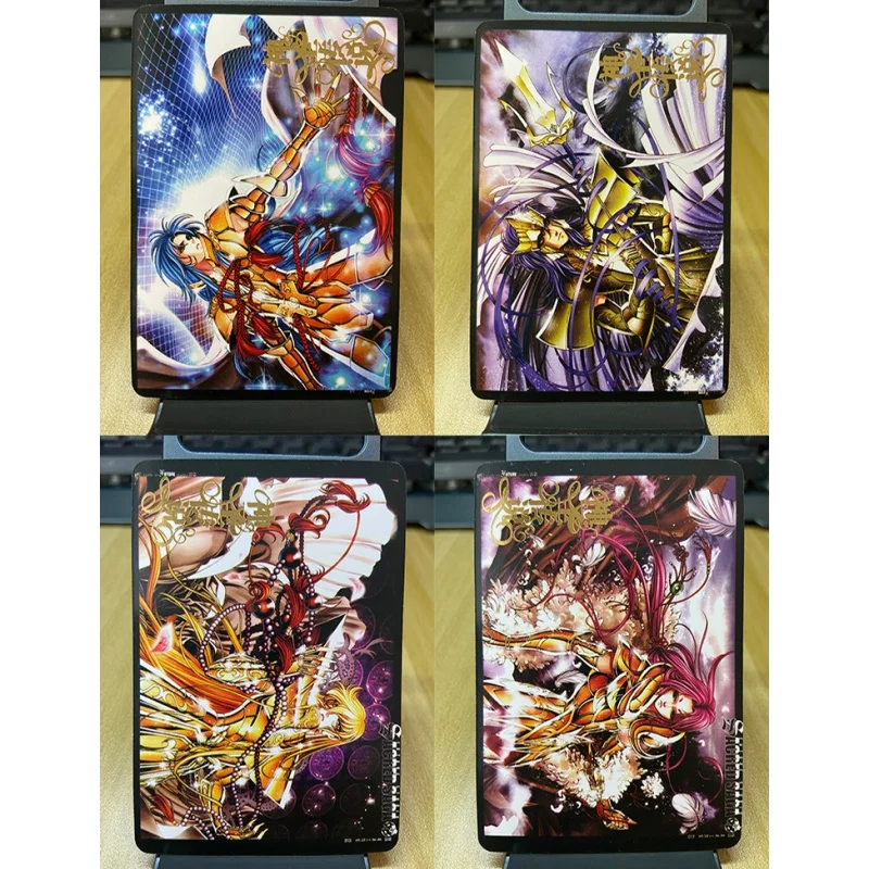 108 Sheets Common Card Saint Seiya Sacred Saga Series Hot Stamping Process Diy Action Toy Figures Anime Game Collection Gift