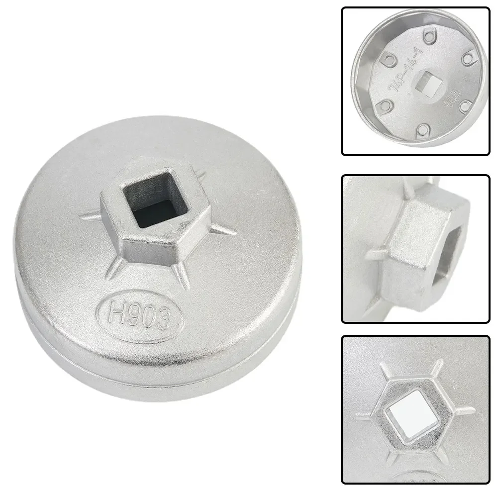 1pc 901/902/903/904 Cap Type Oil Filter Wrench Aluminum Alloy Cap Socket Wrench Drive Oil Filter Hand Removel Tools