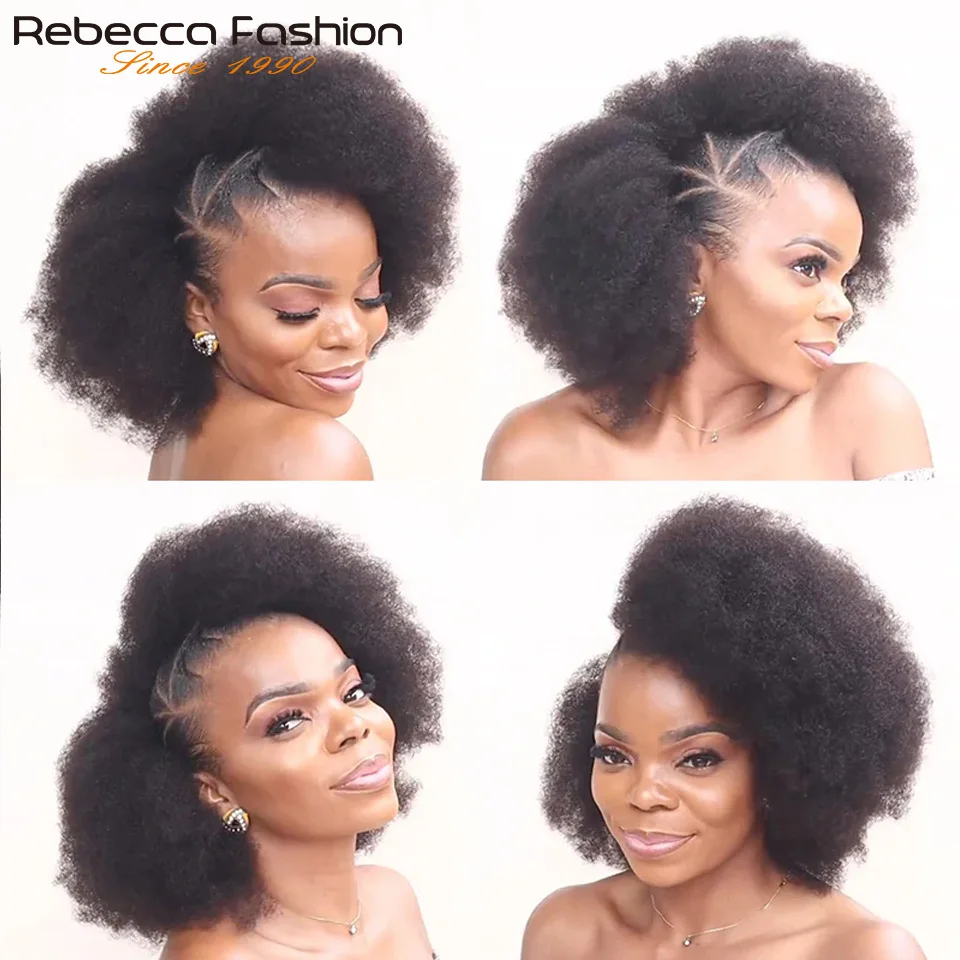 Natural Afro Kinky Bulk Braiding Hair Extensions by Rebecca - Lightweight, Natural Look, Ideal for Professional & Casual Styling