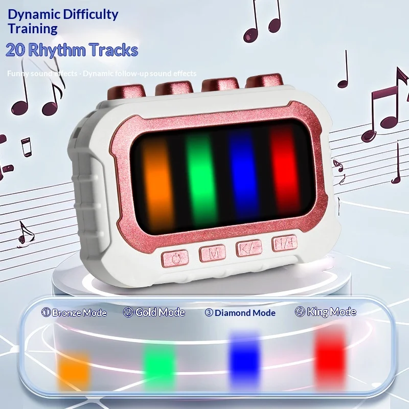 Portable Handheld Fingertip Rhythm Game Console Hand Speed & Focus Training Stress Relief Fidget Educational Toy for Kids Adults - view 4