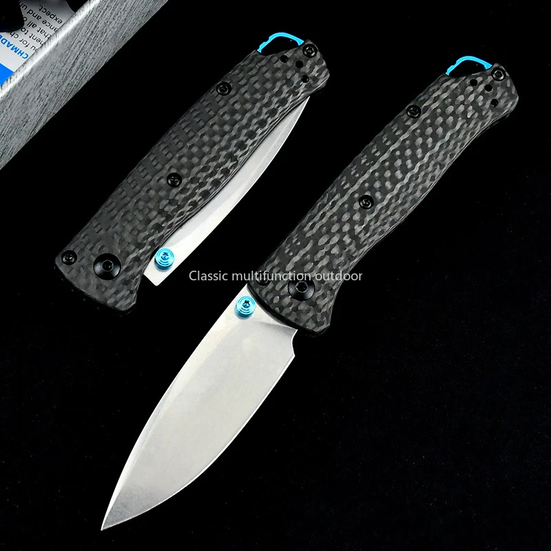 Mini BM 533-3 BM 535 Bugout Folding Knife S90V Blade Carbon Fiber Handles Outdoor Hunting EDC Tactical Knives Pocket Multi Tool