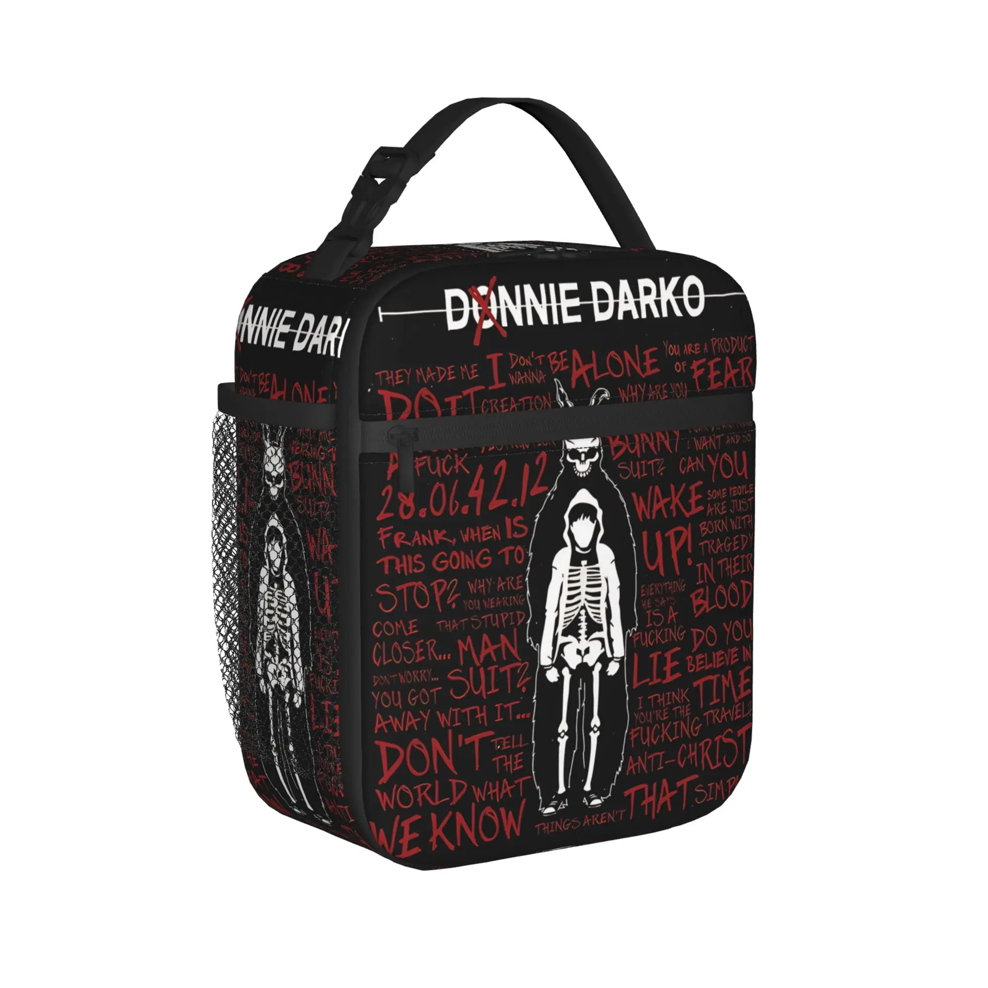 Donnie Darko Film Poster Insulated Lunch Bags Large  Lunch Container Thermal Bag Tote Lunch Box Office  Travel Girl Boy