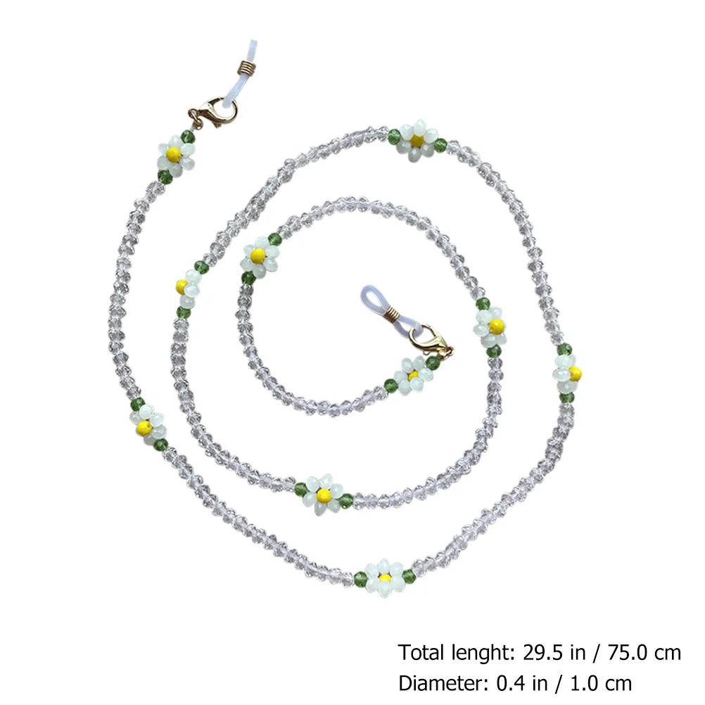 

1pc Eyeglasses Chain Anti-Lost Stylish Neck Strap For Glasses Sunglasses Mask Hanging Durable Multi-Purpose Flower Design