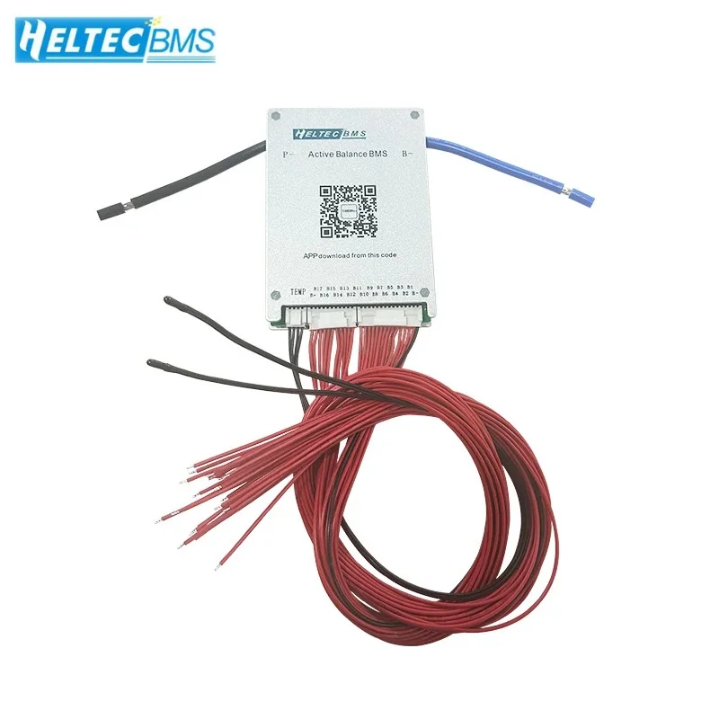 Heltec Smart BMS with Active Balance 8S-24S 40A 60A 80A 24V 36V 48V 60V 72V BMS CAN/RS485 13S 16S lipo/lifepo4/lto battery