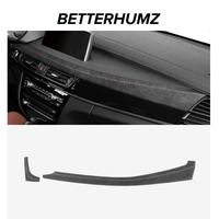 For BMW X5 F15 X6 F16 Made of Alcantara Dashboard Panel Trim Strips Insturment Performance Stickers Car Interior Accessories