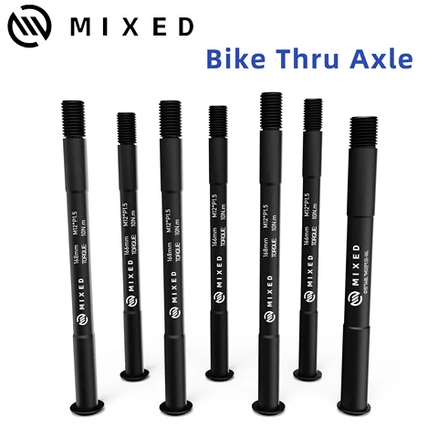 혼합 MTB 스루 액슬 15x148 15x158 12x162 12x120 12x164 도로 자전거 휠 액슬 12mm 15mm 허브 스루 액슬 포크 샤프트