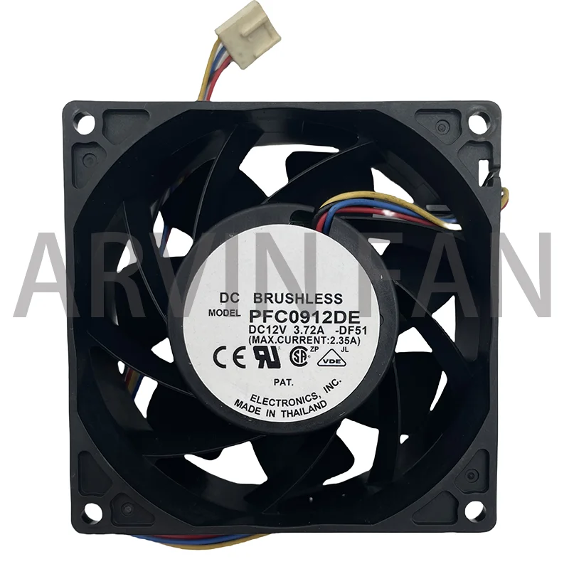 

Original IP68 Waterproof Cooling Fan PFC0912DE 9238 12V 3.72A 200CFM 8100RPM Powerful Fan