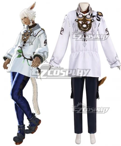 Final Fantasy XIV FF14 Y'shtola Rhul Yshtola Rhul Suit Halloween Party Outfit Christmas Men Women Clothings Cosplay Costume E001