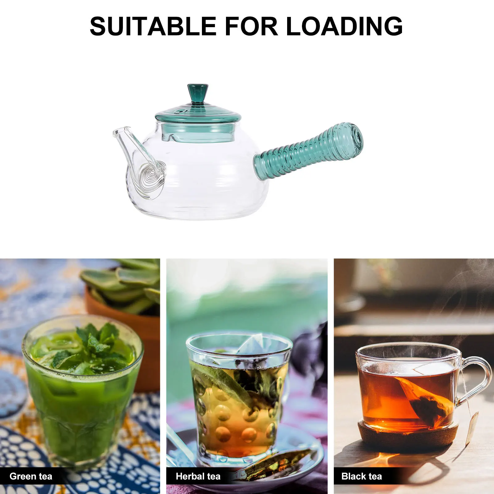 

Transparent Glass Tea Pot Infuser Kettle for Home Office Cold Brew Use Cold Brew Tea Kettle Clear Glass Teapots