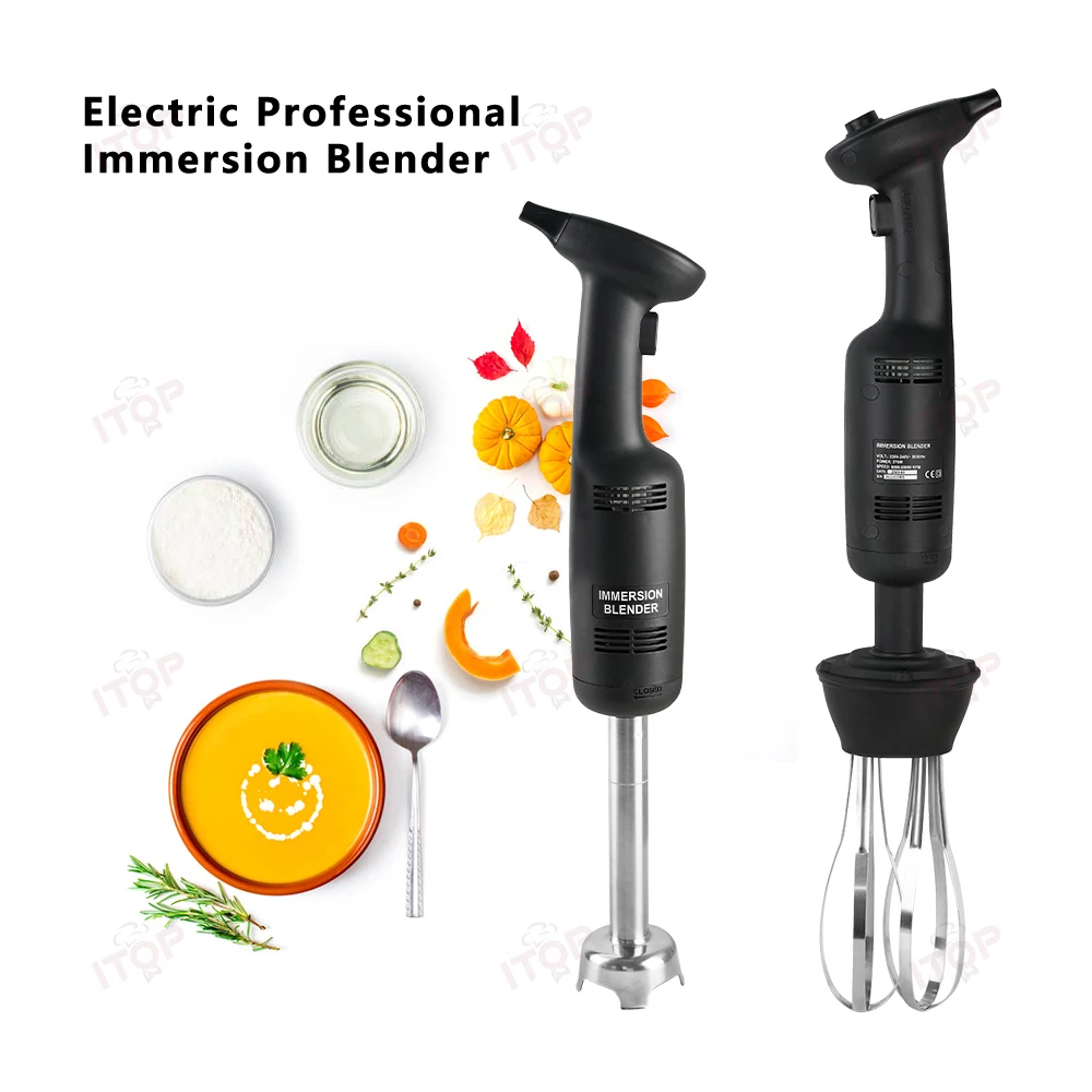 

ITOP 270W Commercial Mixer Immersion Blender Handheld Food Mixer Optional Whisk Egg Beater 110V 220V Fixed Speed/Variable Speed