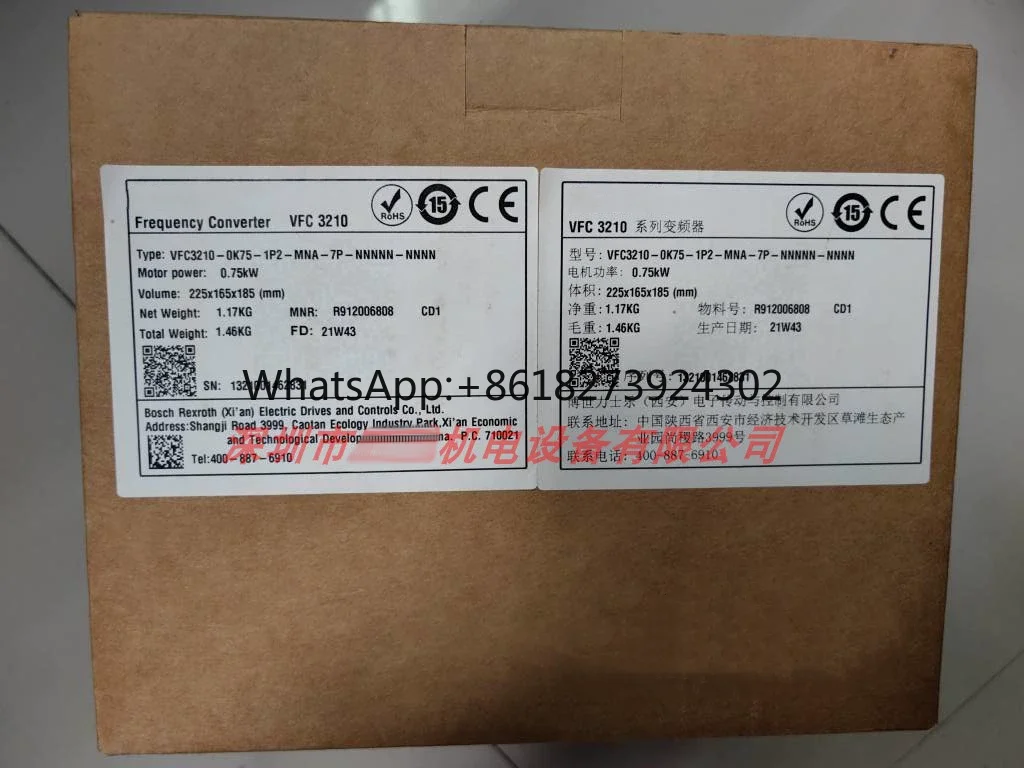 

New original VFC3210-0K75-3P4 0K40 1K50 2K20 4K00