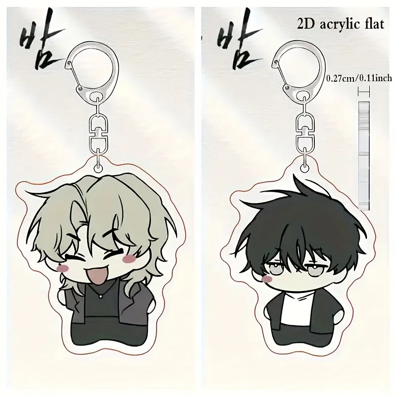 2D Anime Cartoon Acryl Schlüsselanhänger Anhänger, Tasche und Schlüsseldekoration, Auto Schlüsselanhänger, Schlüsselanhänger, perfektes Geschenk für Anime-Enthusiasten