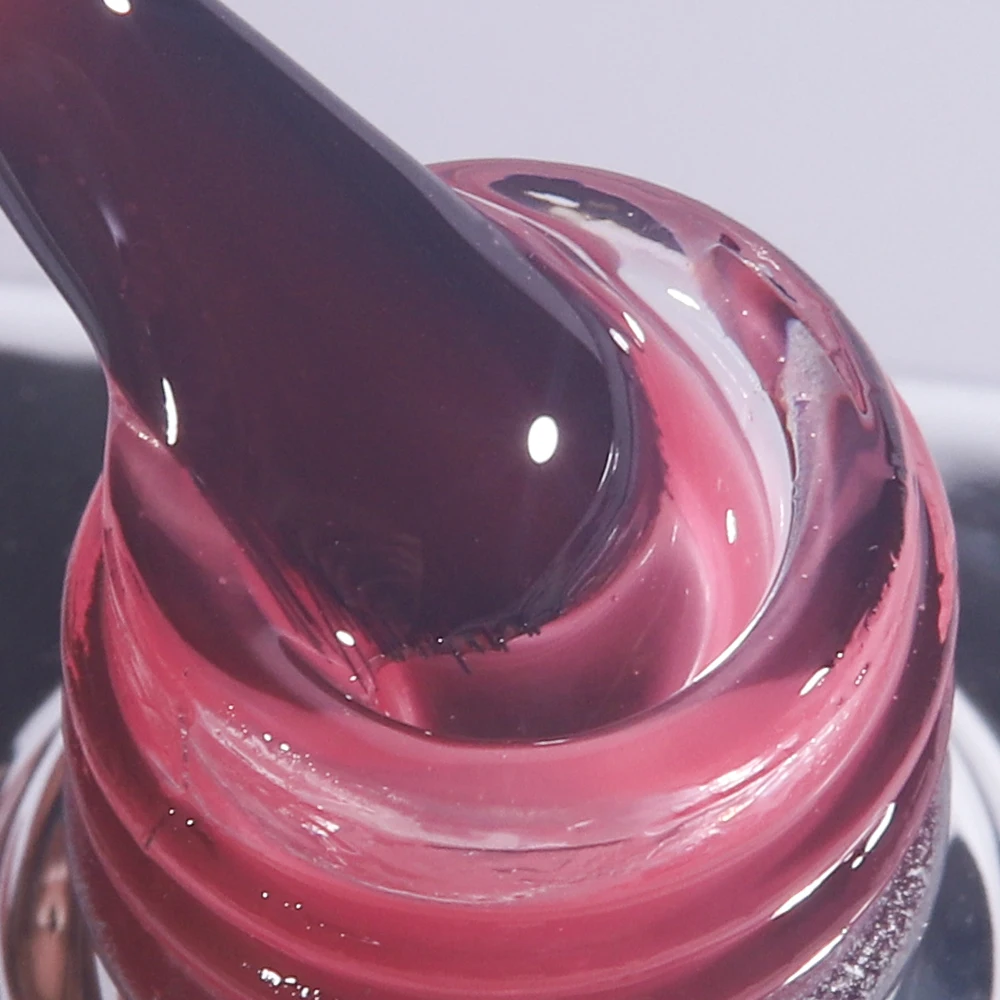 KODIES GEL Milky Pink Top Coat Gel Nail Polish 2 IN 1Gel Finish Semi Permanent UV Base Primer Jelly Gel Nail Varnish Seals Cover