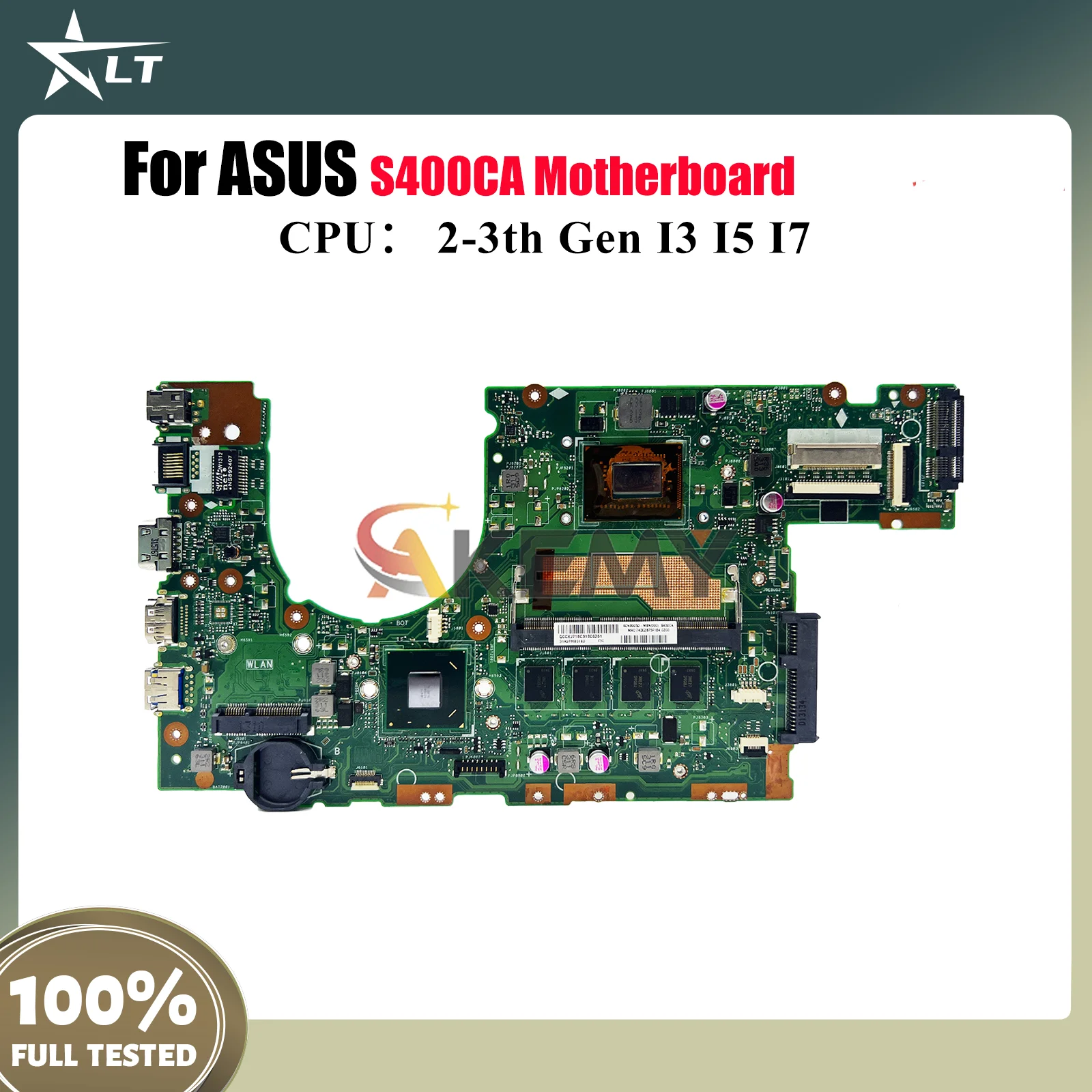 

S400CA Материнская плата для ноутбука ASUS VivoBook S400C S400CA Материнская плата для ноутбука с процессором I3 I5 I7 100% тестирование ОК быстрая доставка stk