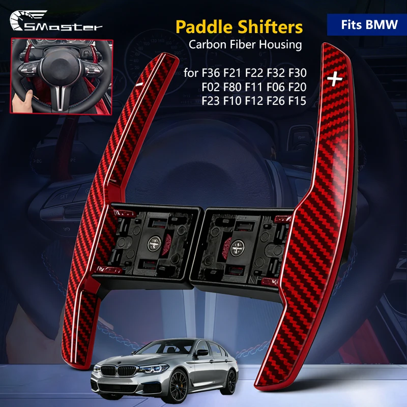 

Carbon Fiber Shift Paddle Extend For BMW F30 F36 F21 F22 F32 F80 F11 F06 F20 F23 F10 F12 F26 F15 M3 M5 Interior Accessories