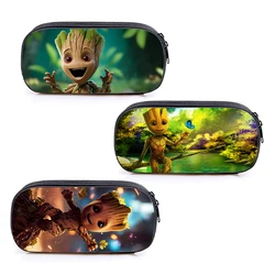 Groot Disney Marvel etui na ołówek ucznia przenośne z nadrukiem z kreskówek przybory szkolne dla dzieci ładny ołówek magazyn materiałów piśmienniczych piórnik