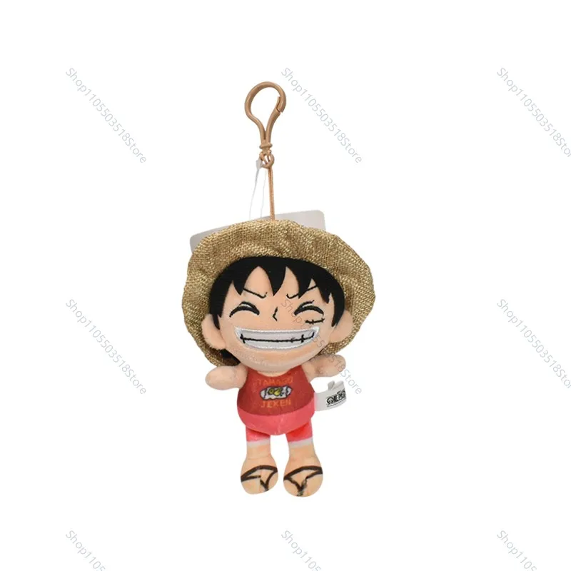 One Piece Pluche Sleutelhanger Schattige Anime Luffy Ace Chopper Sabo Law Sanji Gevulde Pop Tas Aanhangsel Sleutelhanger Cadeau voor Fans