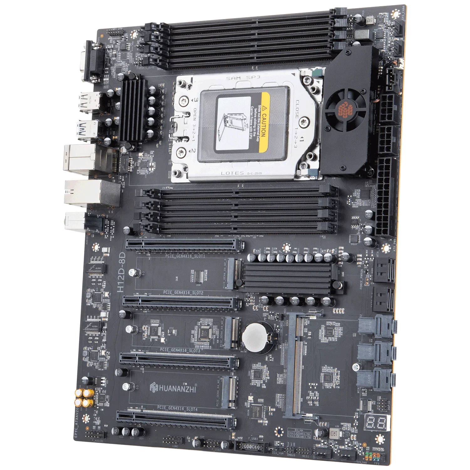 HUANANZHI H12D 8D Motherboard For AMD EPYC 7002 7003 Series CPU 8*DDR4 Max 2TB RAM Support Dual 2.5G Lan IPMI With BMC Module