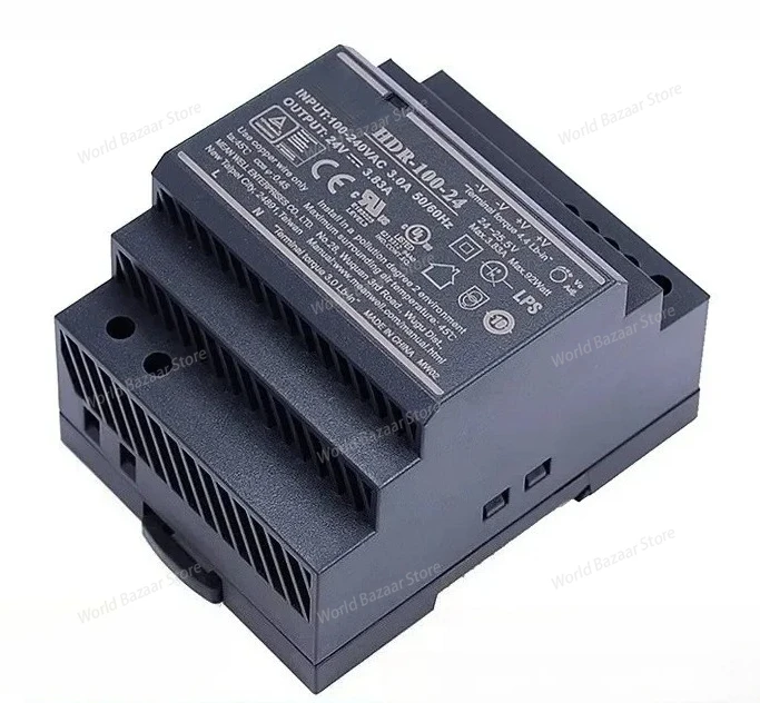 

HDR-100 для Mean Well 12 В/15 В/24 В/48 В-N Импульсный источник питания постоянного тока 100 Вт с креплением на рейку DR Альтернативный ток для прямого тока