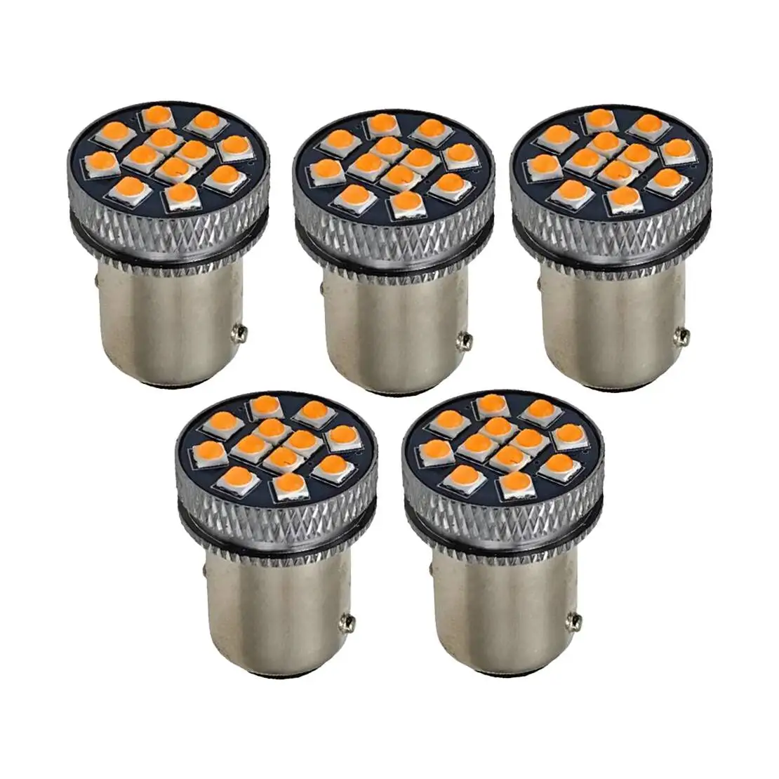 10Pcs 12V LED 12SMD 1156 DRL Turn Signal Parking Tail Light Lamp Bulbs Fit For Car Truck Bus
