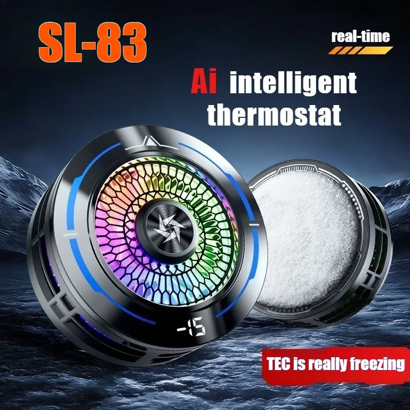 

НОВЫЙ SL83 Магнитный/с креплением на заднюю панель 2-в-1 полупроводниковый кулер для телефона, игровой вентилятор для PUBG, киберспортивный охлаждающий вентилятор, игровой радиатор для iOS и Android