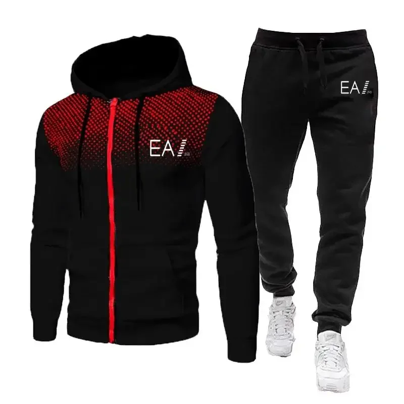 Nieuwe Lente en Herfst heren Sets Hoodies + Broek Harajuku Sport Past Casual Sweatshirts Trainingspak Merk Sportkleding 2 delige Set