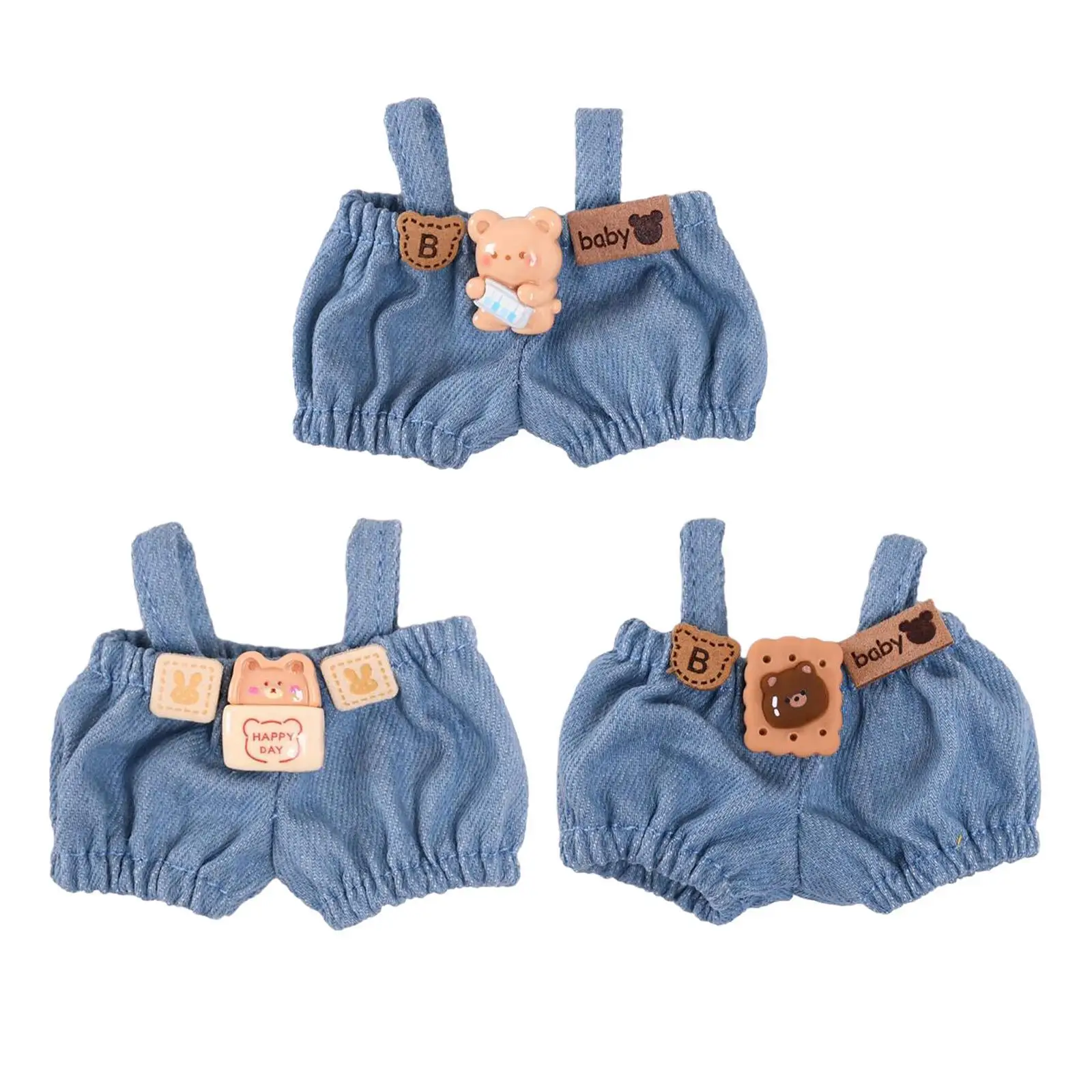 Mini-Poppenbroek Mode Pop Overall Broek Meisje Pop Outfits Schattige Poppenkleding Kleine Meisjes Cadeau