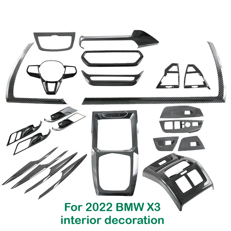 

For 2022 BMW X3 central control gear frame out of trend trim inner decoration auto modification accessories