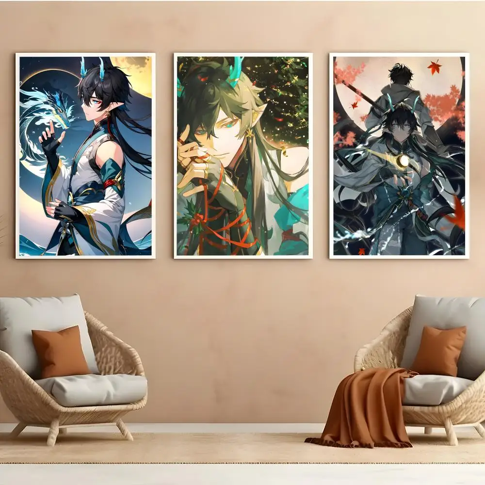 Honkai Star Rail Dan Heng Imbibitor Lunae Poster Durable HD PVC Wall Art - Waterproof Soundproof For Home Office Bar