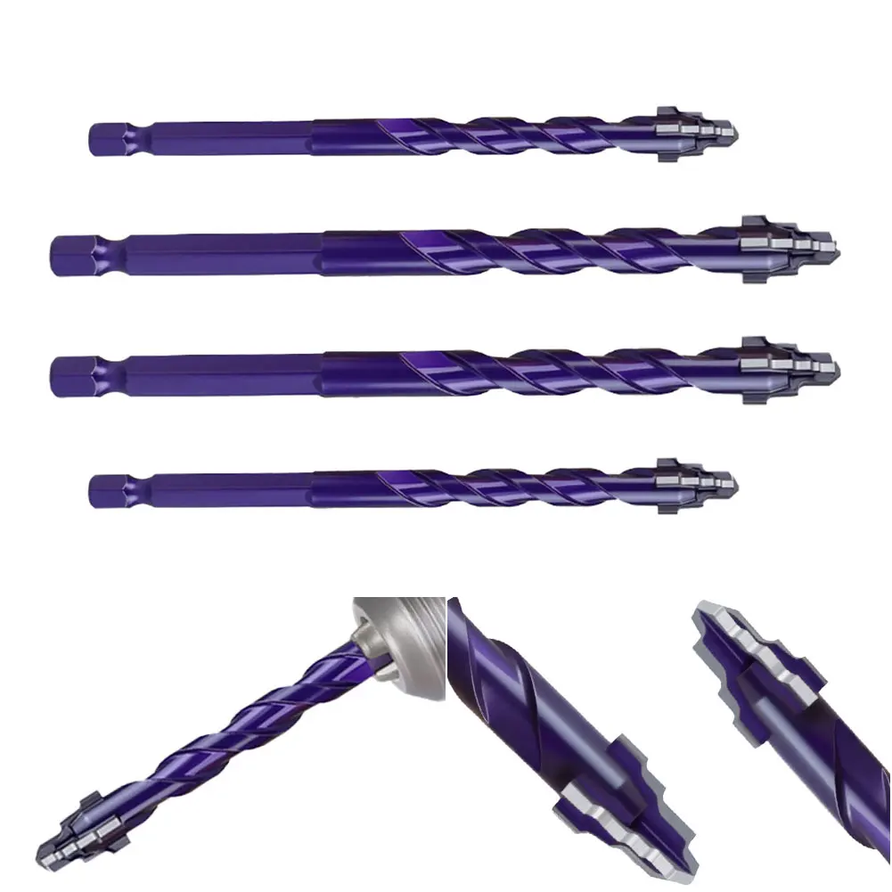 

Треугольные эксцентриковые сверла с четырьмя канавками для стеклянной плитки, цемента, гранита, пластика 6 мм, 8 мм, 10 мм, 12 мм, твердосплавный шестигранный хвостовик, сверление