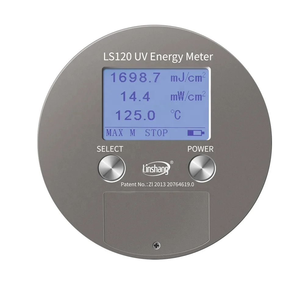 

Ultraviolet Integrator Linshang LS120 UV Energy Meter for 365nm UVA High Pressure Lamp with Power Energy Temperature