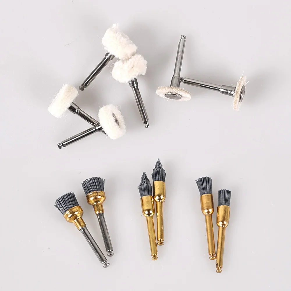 

ELIJAH 5Pcs/Bag Dental Polishing Brush Prophylaxis Nylon Alumina Prophy Cup Cotton Wheel Dental Lab and Jewellery Cleaning Tools