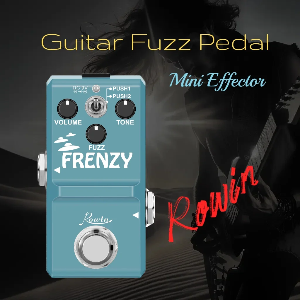 Rowin Pedal Para Guitarra Super Tiny Effects NANO Flanger Booster Frenzy Compressor Tremolo Tube Drive Overdrive Bass Dumbler