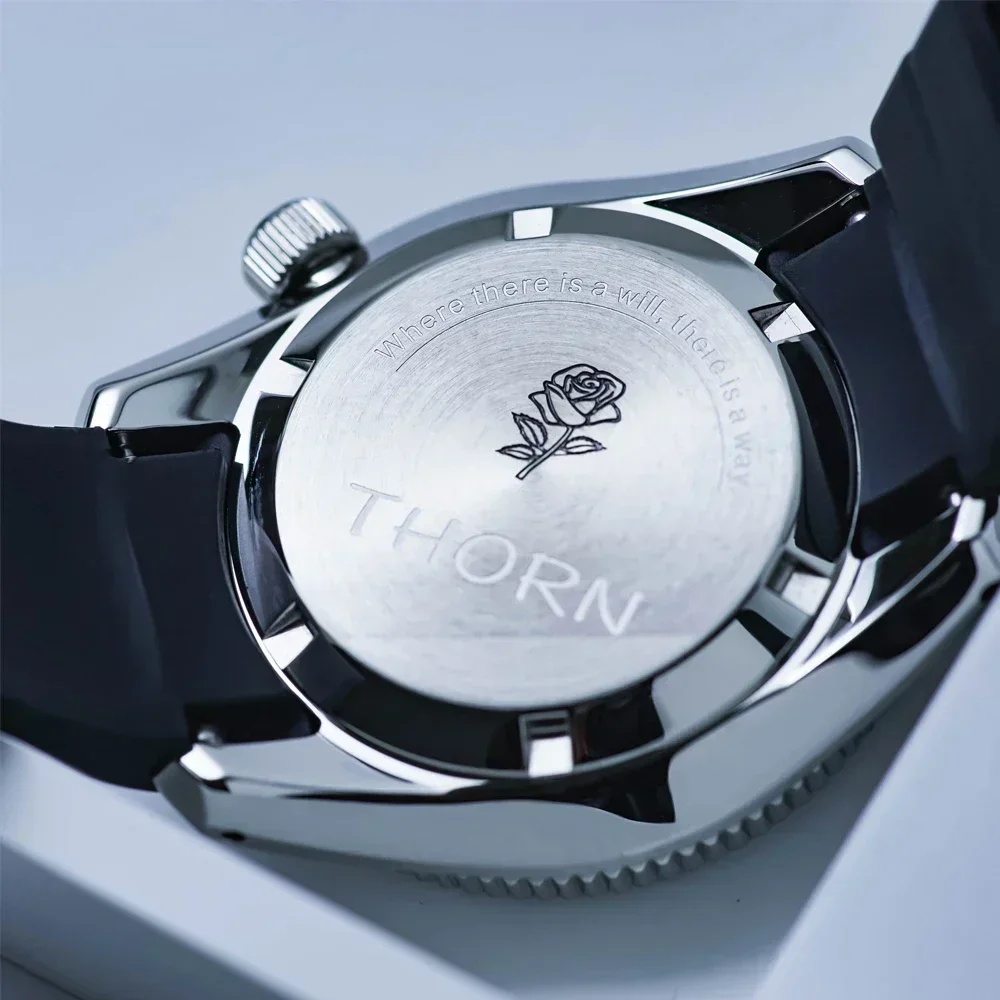 THORN Marine200 Master Dvier Watch For Men NH35 Movement Automatic Mechanical C3 Luminous Sapphire Crystal 20Bar Waterproof
