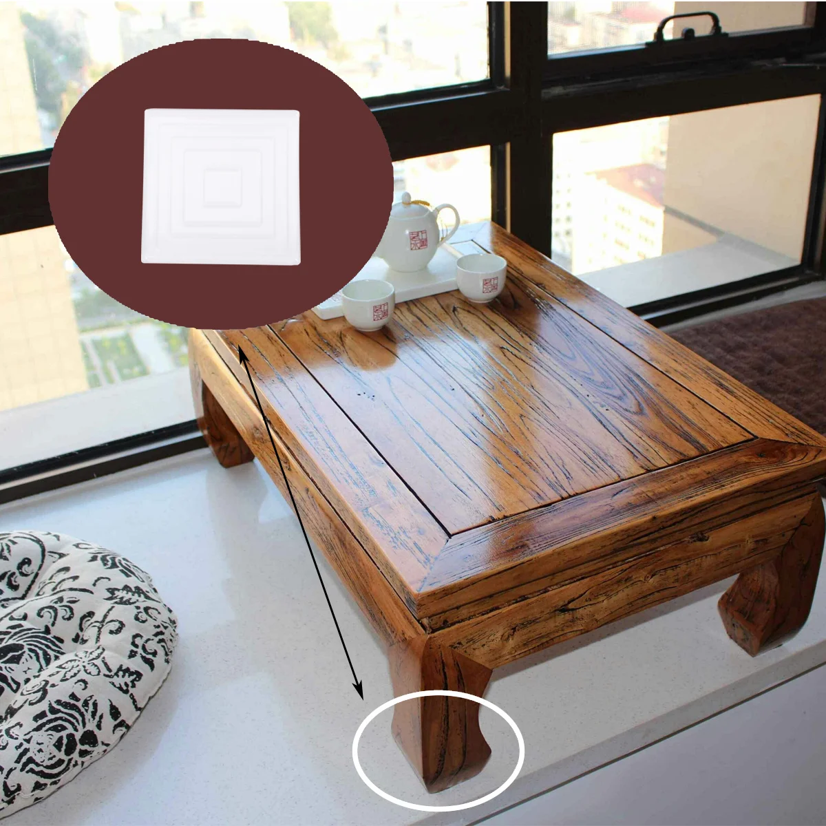 

4pcs Transparent Round Silicone Table Feet Pads Non-Slip Floor Protector For Furniture Chair Wood Surfaces Self-Adhesive Pads