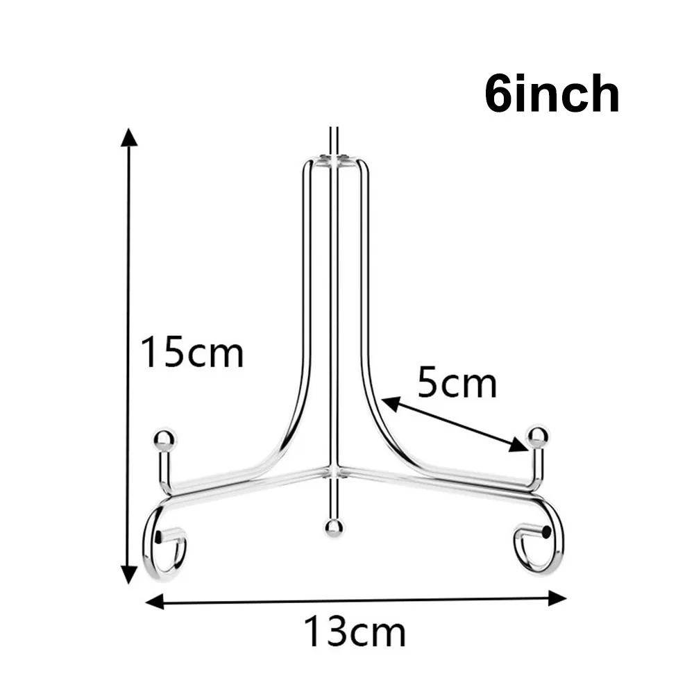 Durable Foldable Plate Stands 4 6 8 10 12inch Solid Display Stand Iron Photo Pedestal Home Decoration