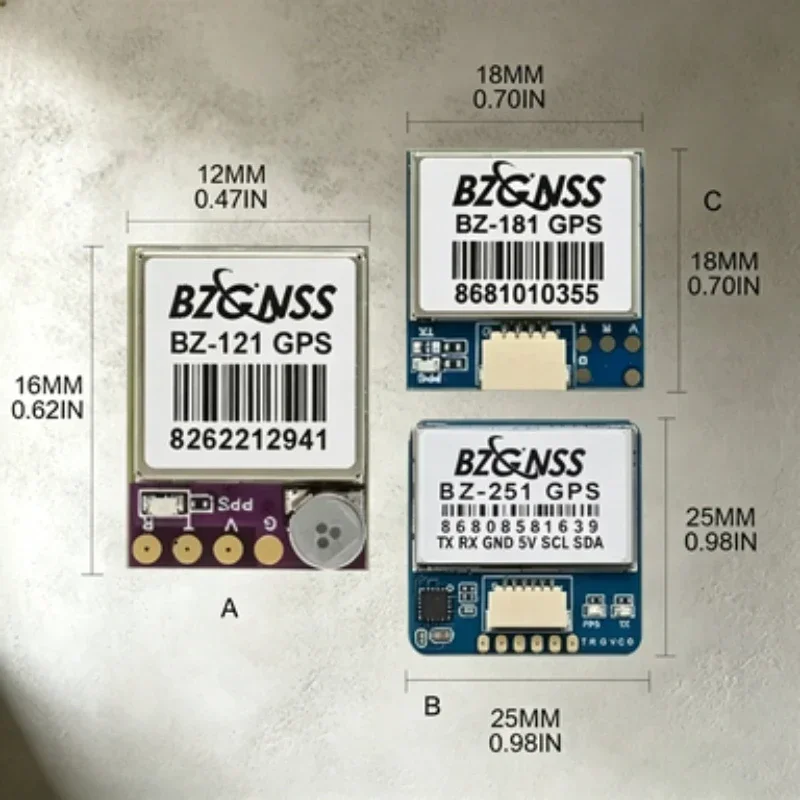 

BZGNSS BZ-121/BZ-181/BZ-251 Dual Protocol GPS Module Multi-GNSS Receiver For FPV Drone Rescue Return To Home Long Range Parts