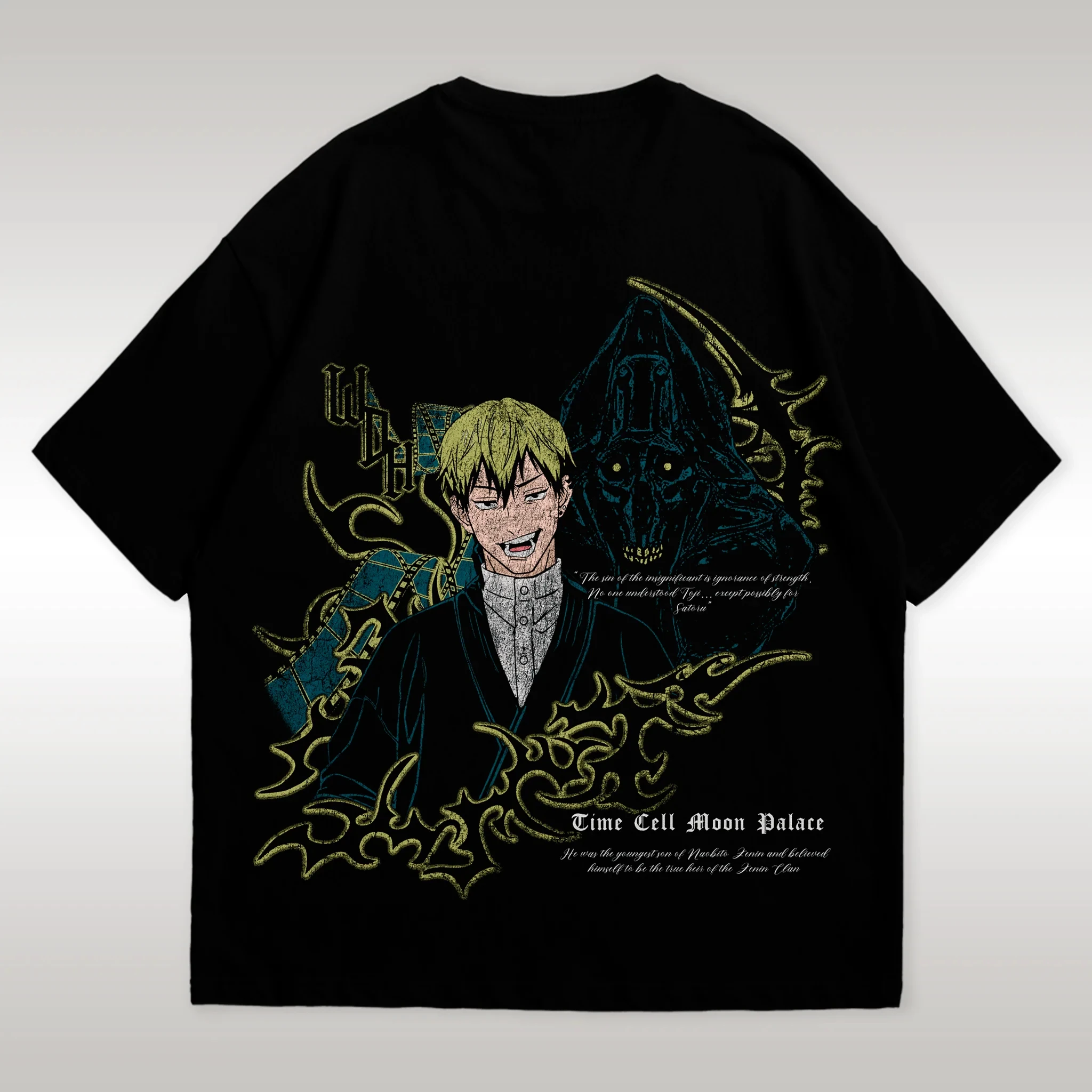 

Новинка 2026: Футболка Jujutsu Kaisen Naoya Zenin Time Cell Moon Palace для детей и взрослых, аниме-топы