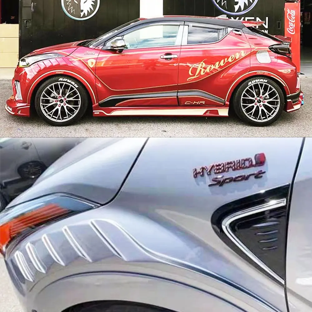 For Toyota CHR 2015-2022 Adjusting the Wide Body Kit Accessories External Parts Design Front Wheel Brow Guard Fender Modificatio