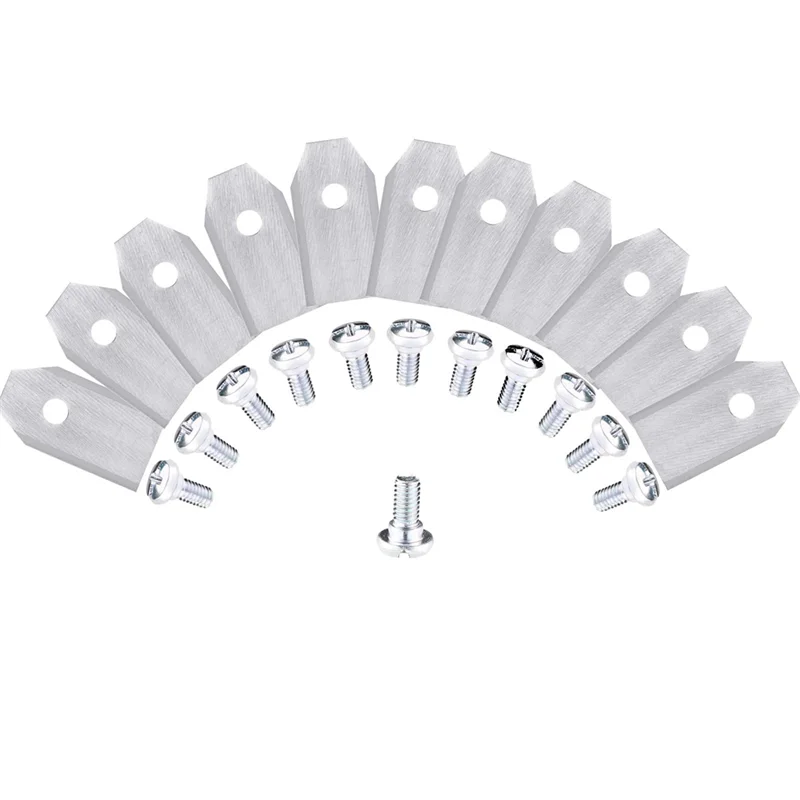 AT53 36PCS Lame di ricambio per tosaerba per Segway Navimow I105N/I108N/I110N/H500N/H800N/H1500N/H3000N con viti argento