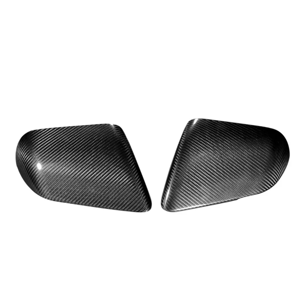 

For Ford Mustang 2015-2021 Real Carbon Fiber Mirror Cover Cap with LED light United States