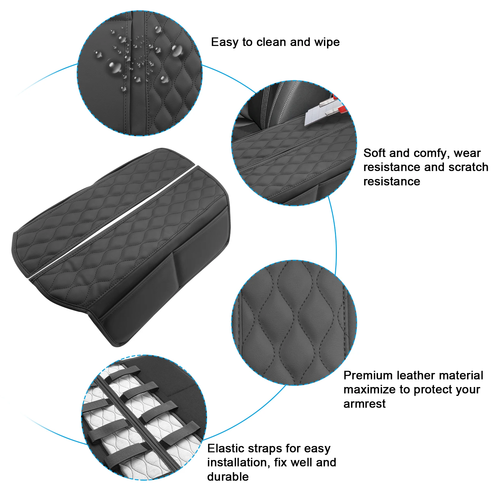 LFOTPP Car Armrest Box Cover for Mazda CX-50 2023-2026 Central Control Armrest Box Pad Auto Mazda CX-50 2026 Accessories