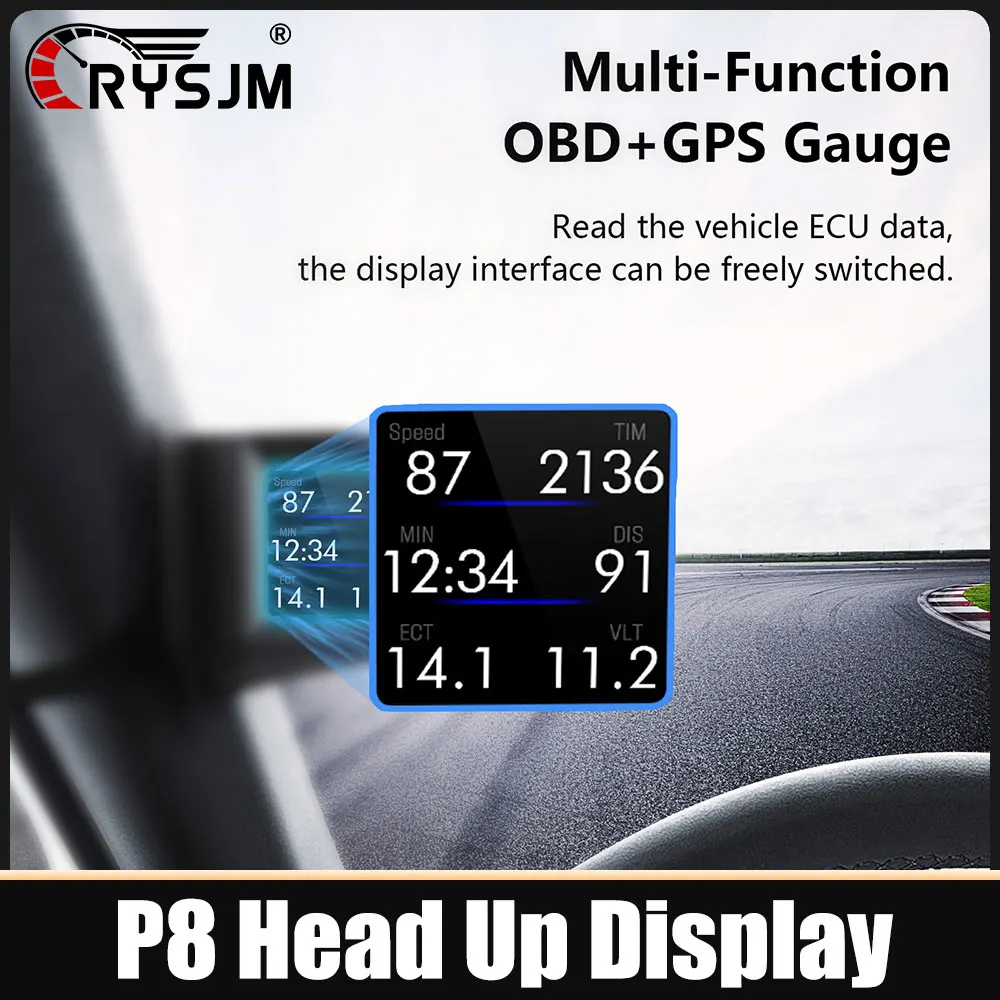 P8 Car Obd+Gps Hud …