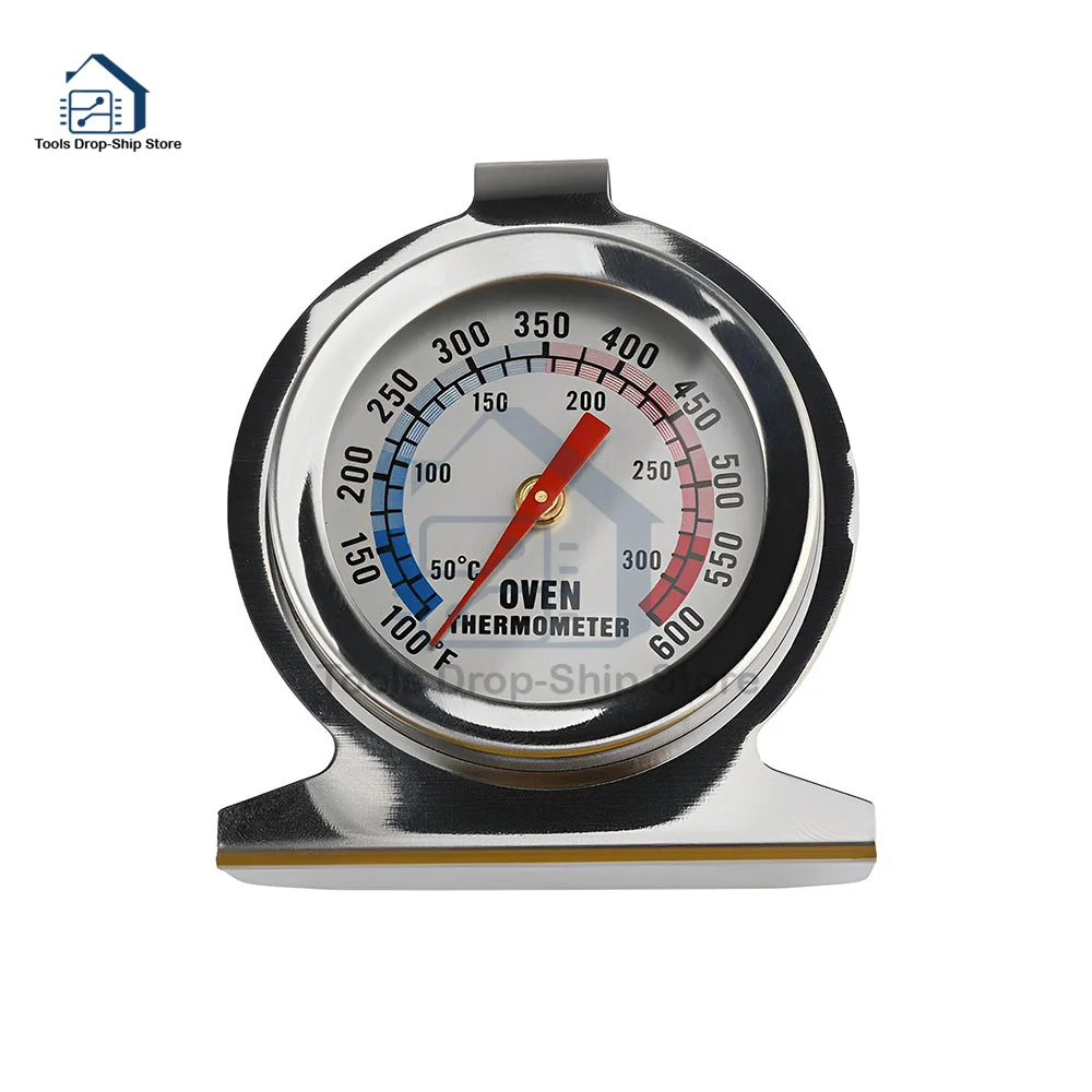 Stainless Steel Oven Cooker Thermometer Temperature Gauge Mini Thermometer Grill Temperature Gauge for Household Cooking