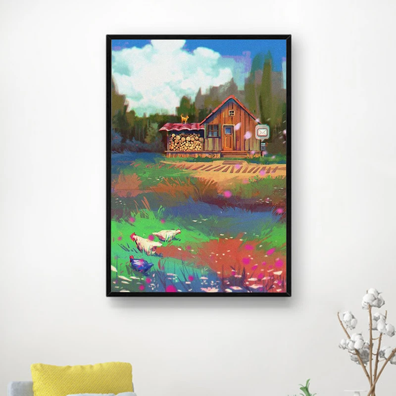 Stardew Valley Decor for Room Decors Aesthetic Pinterest Decorative Prints Wall Painting on Canvas Decoration Home Decorations