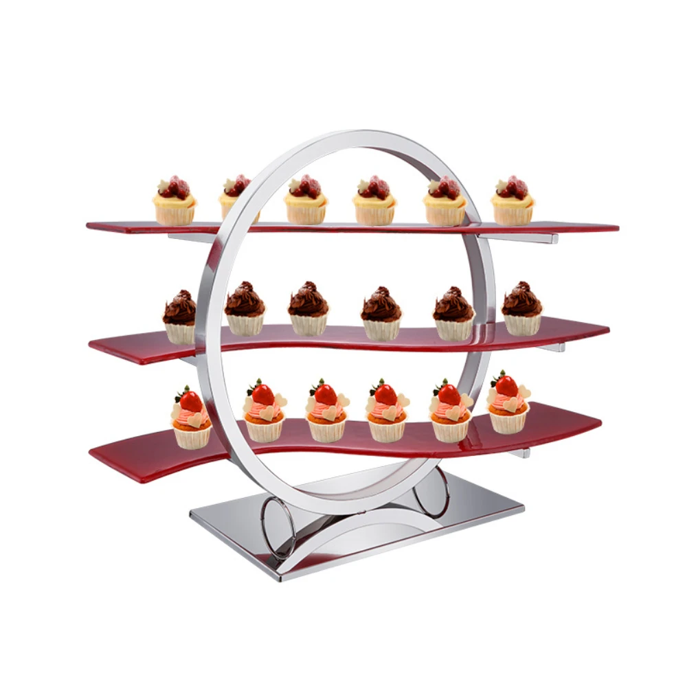 buffet display catering stand for food display equipment stainless steel food display dessert stand