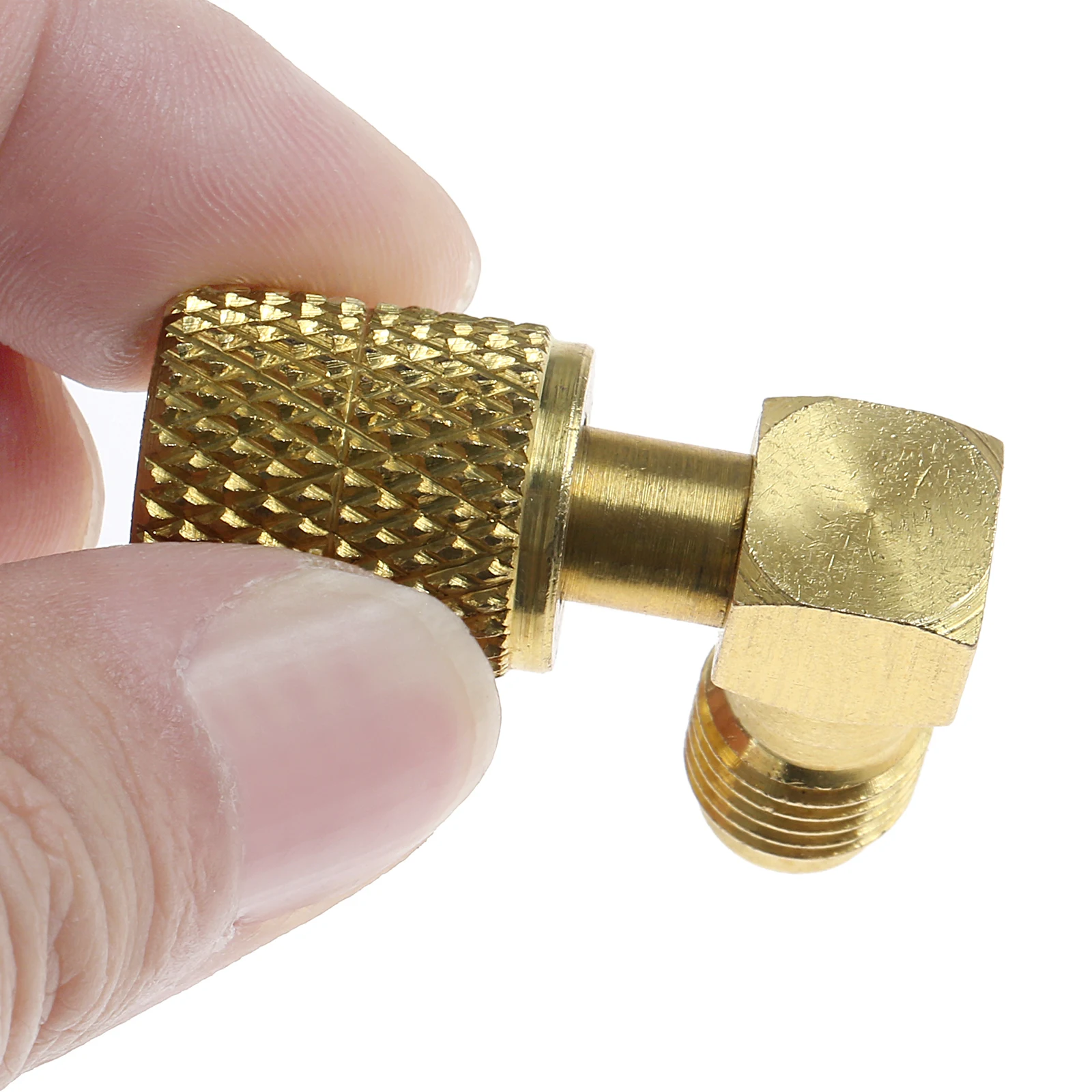 R410 5/16 "SAE żeński do 1/4" SAE męski Adapter mosiężna złączka do R410a R32 klimatyzacja czynnik chłodniczy Mini System Split — zdjęcie 6