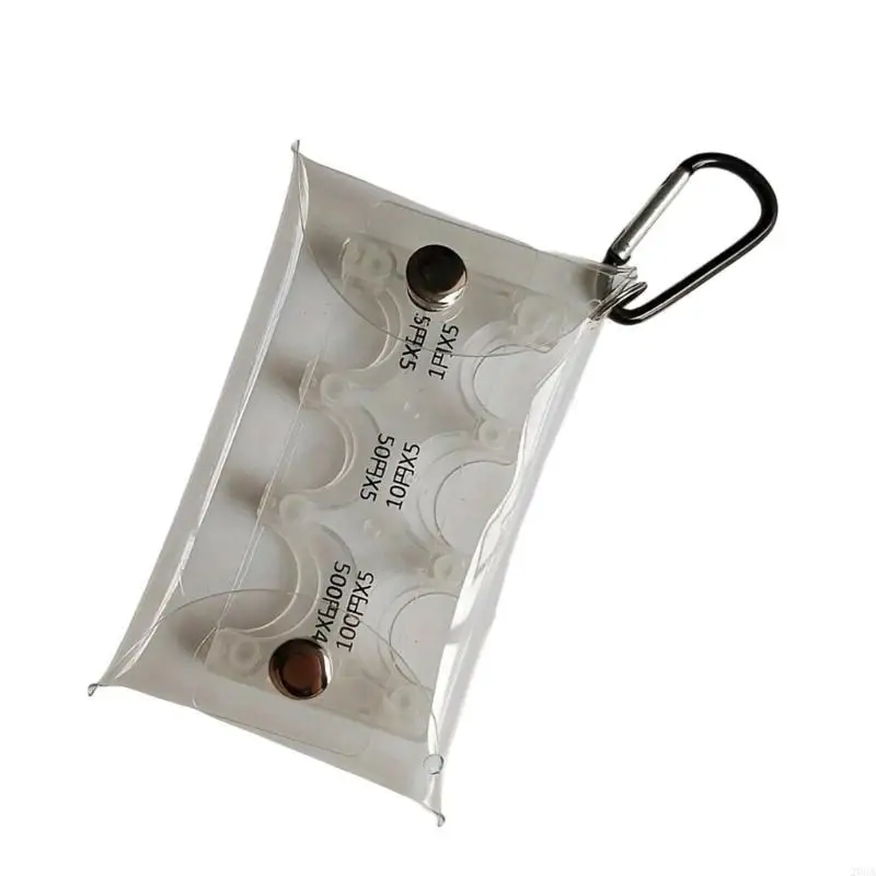 

Clear Keychain Coin Holder Coin Sorter Wallet Japanese Yen Coin Purse 20CA