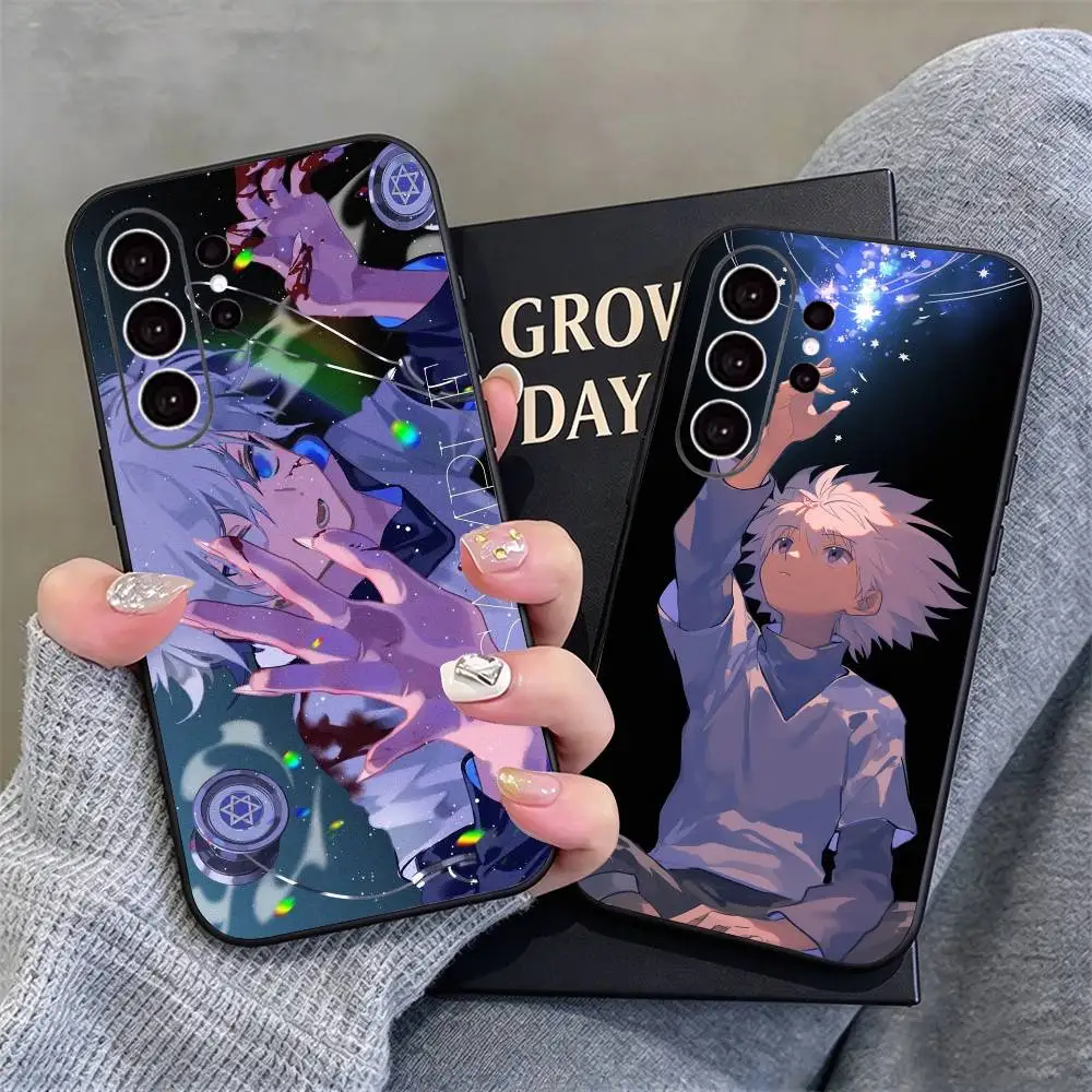 Killua HXH-h  X Hunter Phone Case Black Silicone Soft For Samsung S26,S25,S24,S21,S22,S23,S30,Ultra,S20,Plus,Fe,Lite