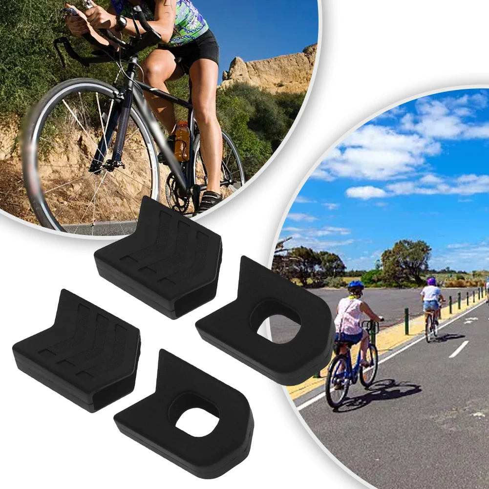 

Functional Crank Cover Silicone Covers 1 Pair 43*34mm 48*34mm Bicycle Bike Bike Boot Chainset Cycling Silicone